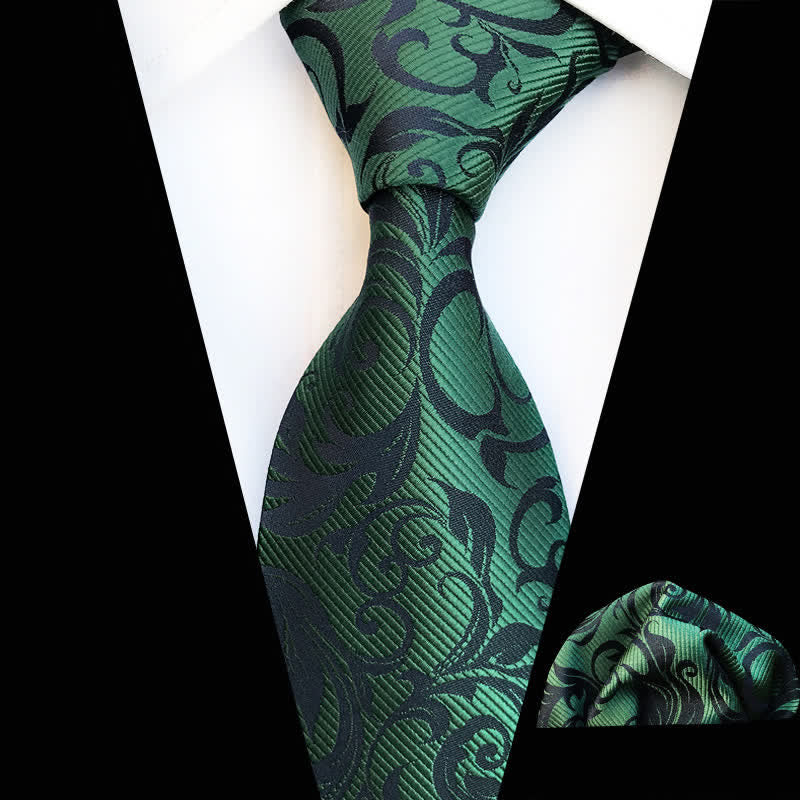 Lot de 2 cravates à motif floral pour homme - Vert - image 10