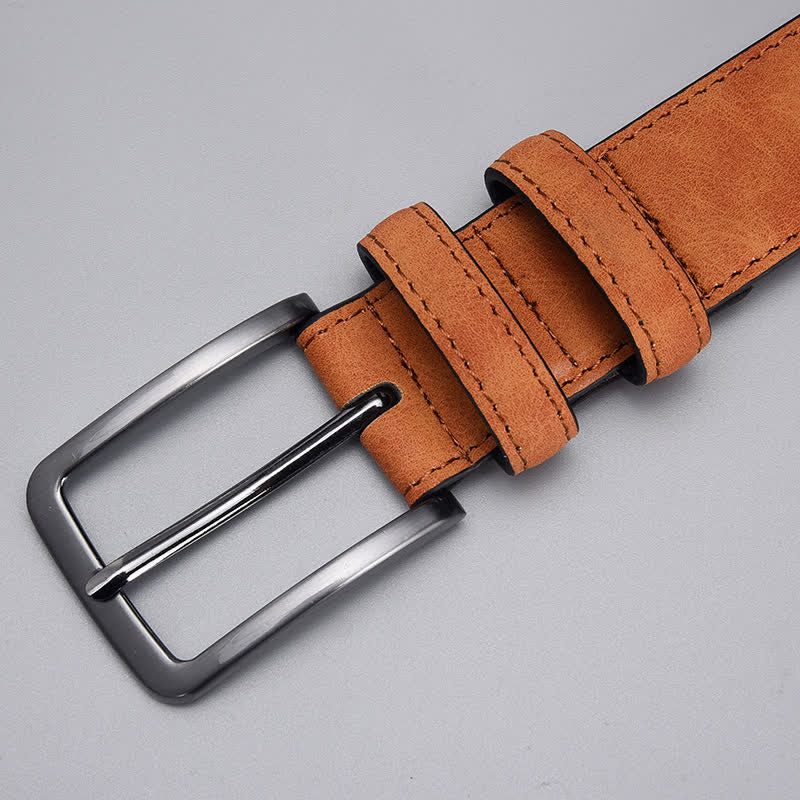 Ceinture en cuir PU mat robuste pour homme