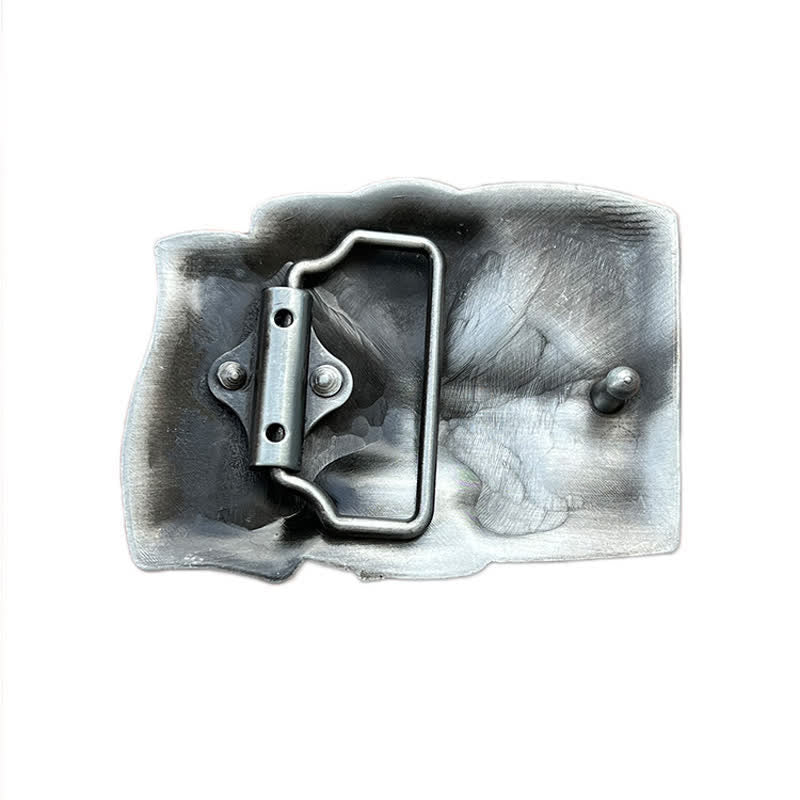 Ceinture en cuir à boucle de l'armée américaine pour homme