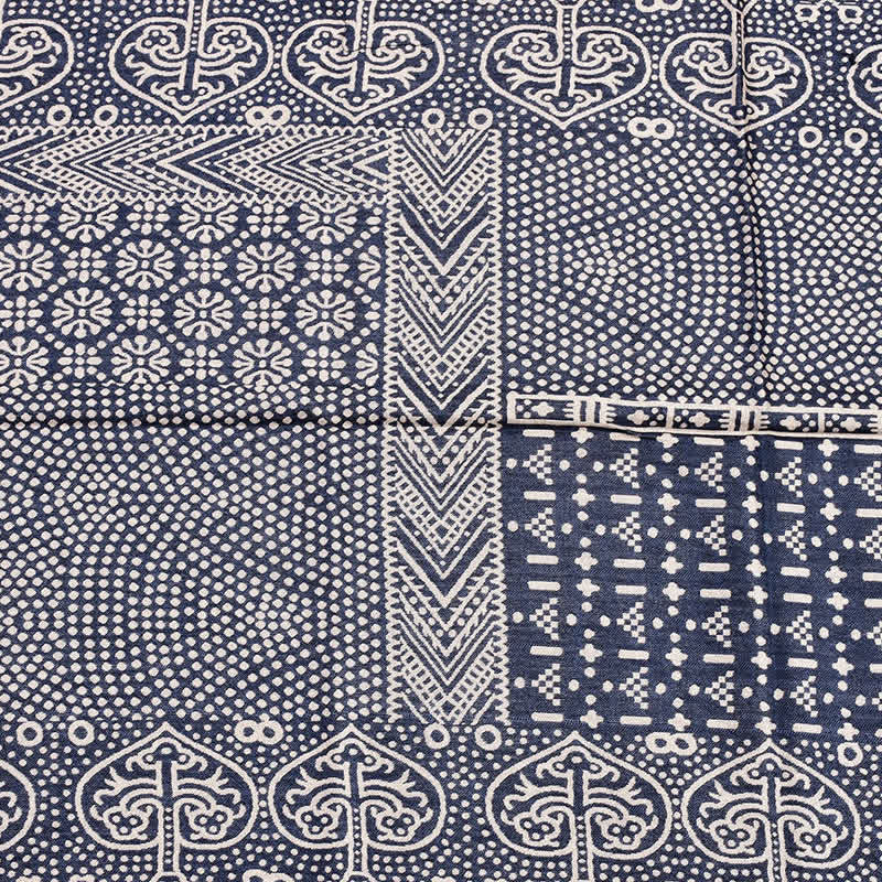 Écharpe ethnique légère en coton et lin pour homme