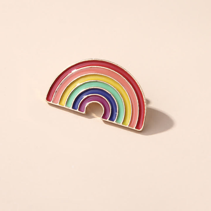 Lot de 4 broches avec drapeau arc-en-ciel Love Is Love