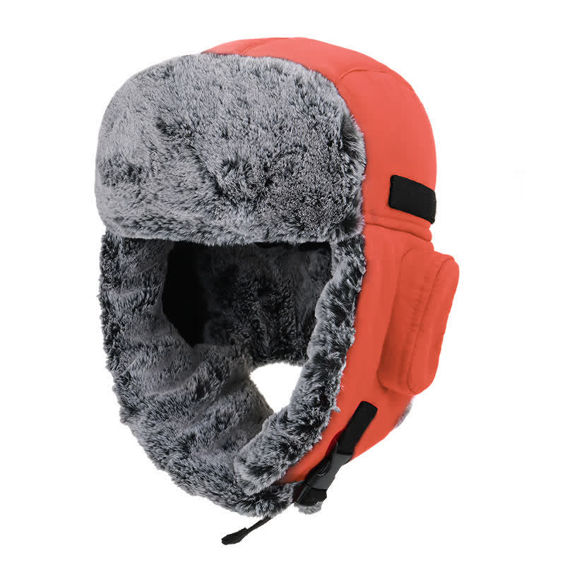 Ensemble de chapeau de trappeur en fausse fourrure avec casquette d'aviateur unisexe pour l'extérieur