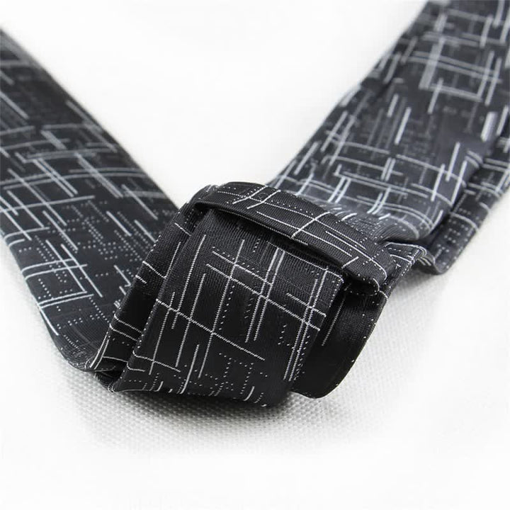 Cravate fine et moderne pour homme, ligne éblouissante