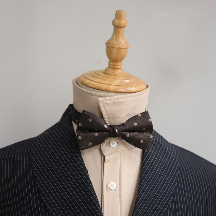 Nœud papillon uni vintage délicat pour homme