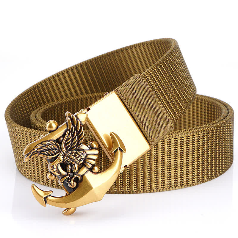Ceinture en nylon avec ancre d'aigle pour homme