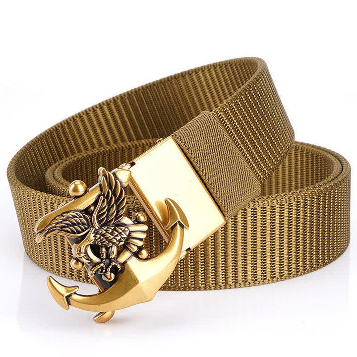 Ceinture en nylon avec ancre d'aigle pour homme
