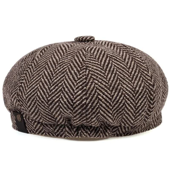 Casquette béret octogonale à chevrons Peaky Blinders
