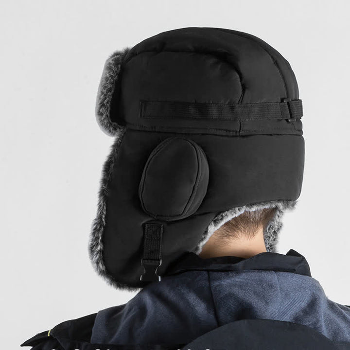 Ensemble de chapeau de trappeur en fausse fourrure avec casquette d'aviateur unisexe pour l'extérieur