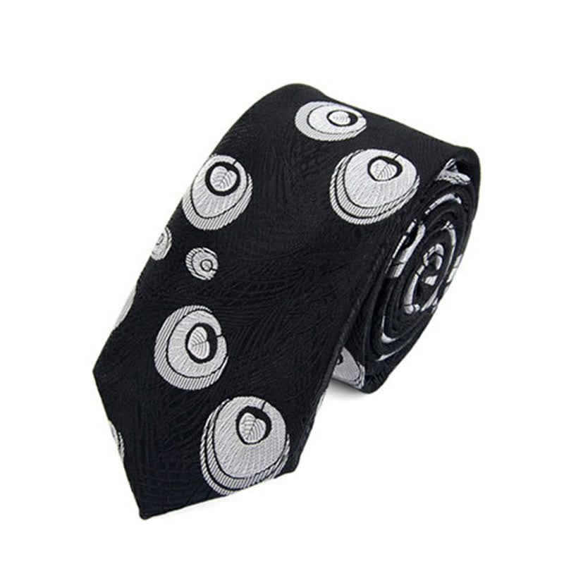 Cravate à motif de plumes de paon pour homme