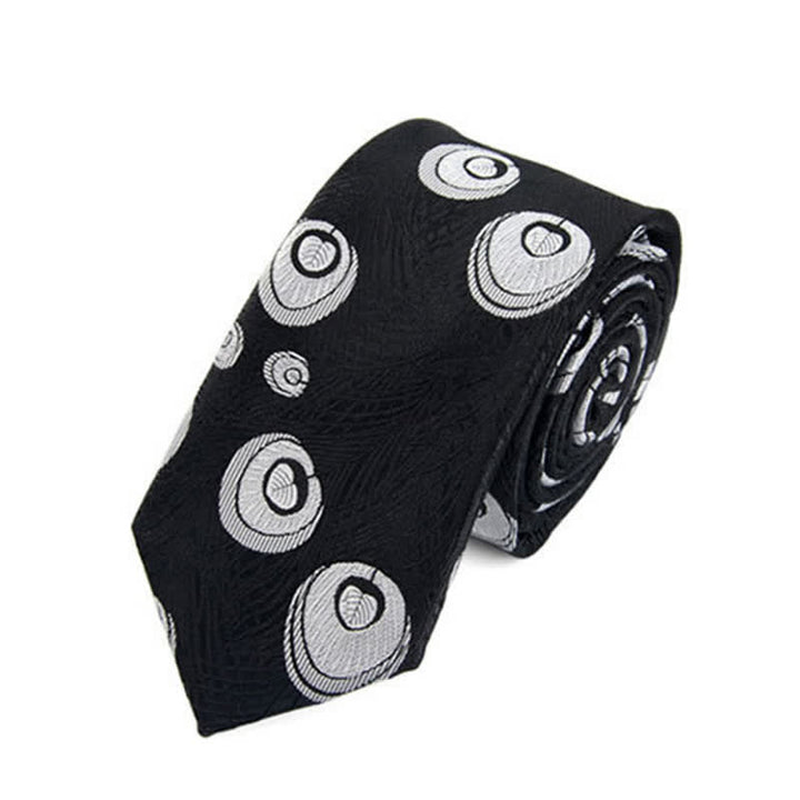 Cravate à motif de plumes de paon pour homme