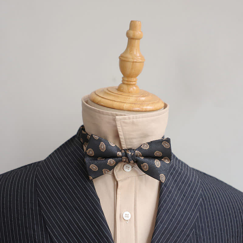 Nœud papillon uni vintage délicat pour homme