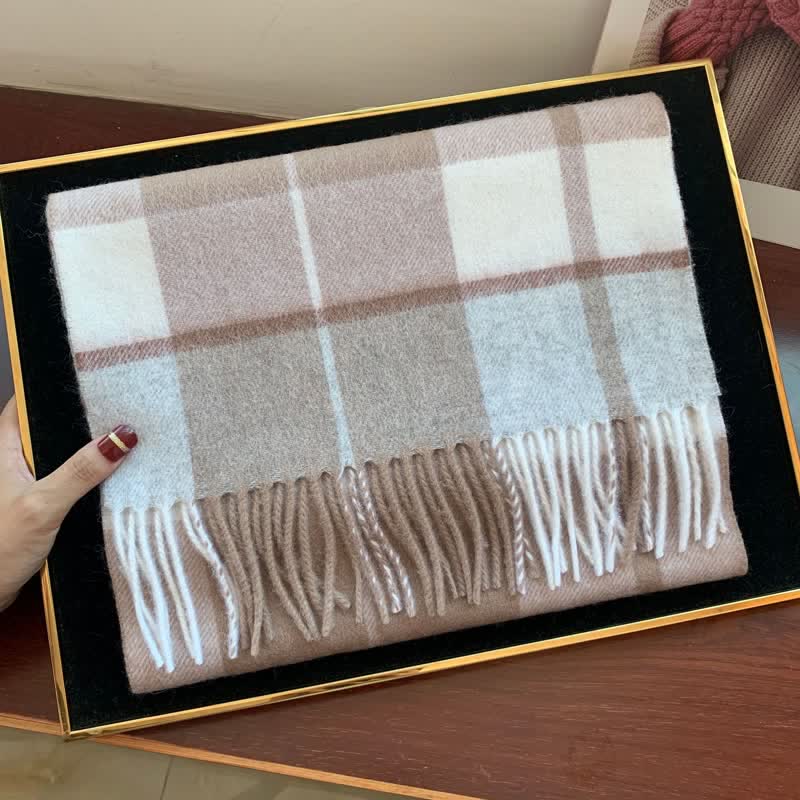 Écharpe unisexe Lamb Edinburgh à carreaux, grande et chaude - #32 - image 51