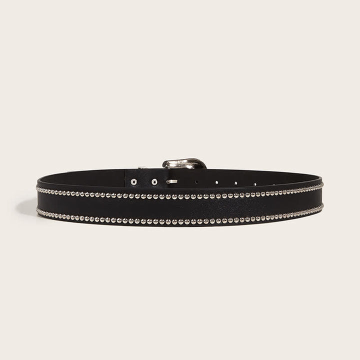 Superbe ceinture en cuir à rivets style punk pour femme