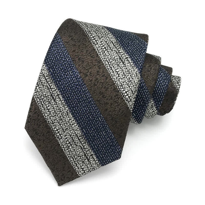 Cravate à rayures multiples pour homme