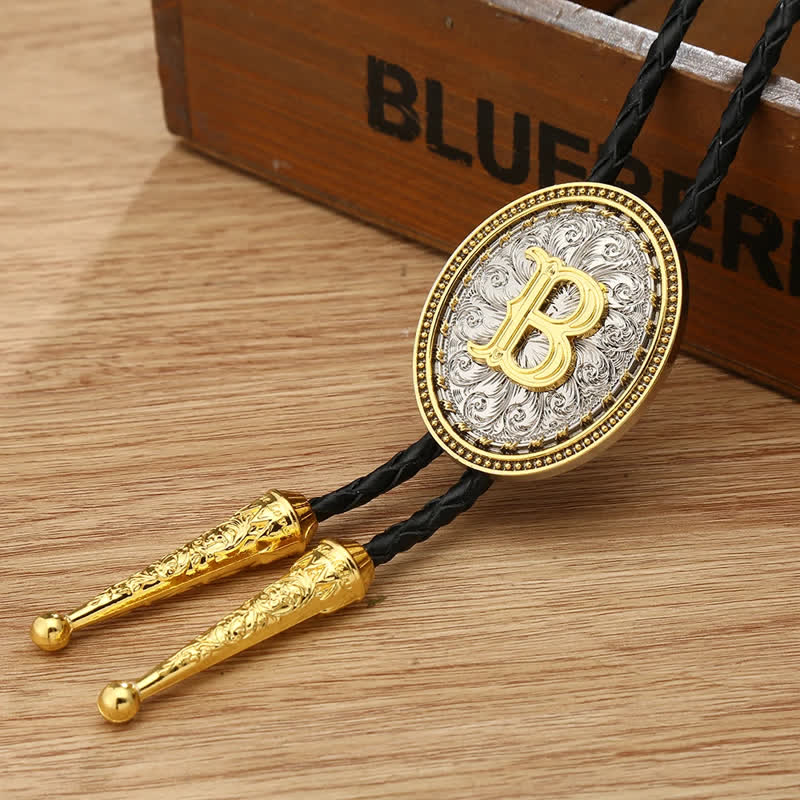 Accessoire pour chemise de cow-boy western Alphabet A à Z Bolo Tie - B - image 5