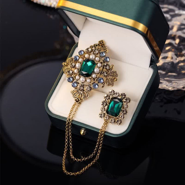 Broche chaîne baroque pour femme