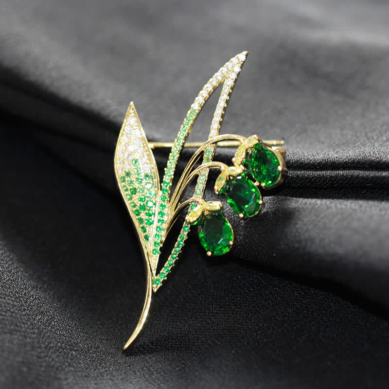 Broche muguet campanule pour femme