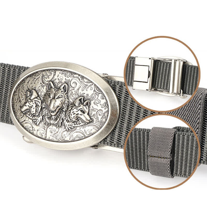 Ceinture en nylon simple pour hommes Hungry Wolves