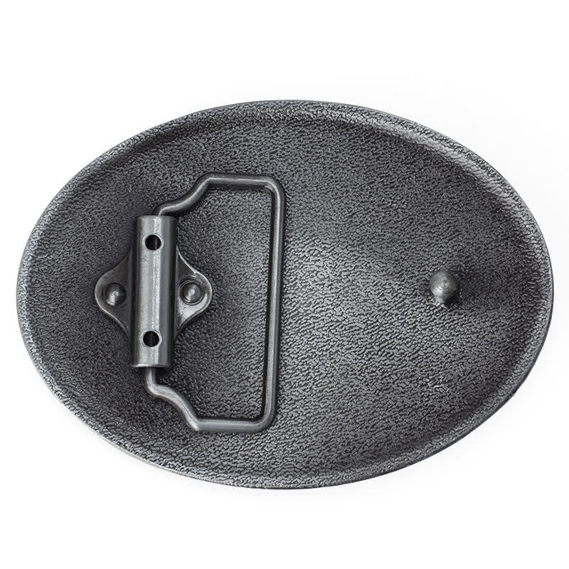 Ceinture en cuir à boucle pour homme avec tête de mort typiquement occidentale