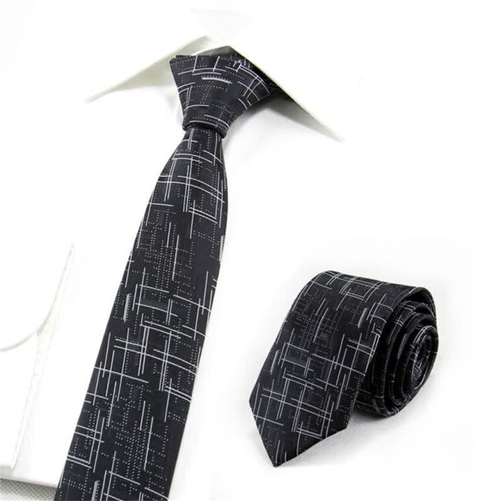 Cravate fine et moderne pour homme, ligne éblouissante