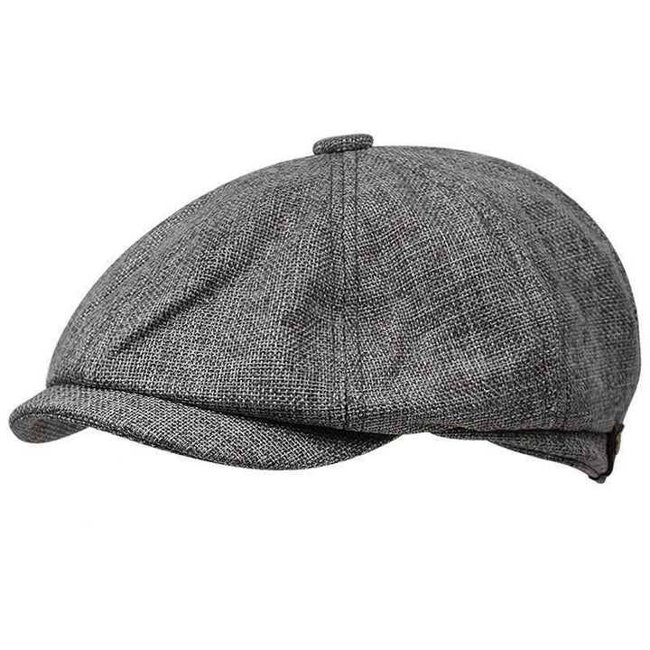 Casquette béret octogonale simple et cool pour vendeur de journaux - Gris - M (22"-22 7/8") - image 2