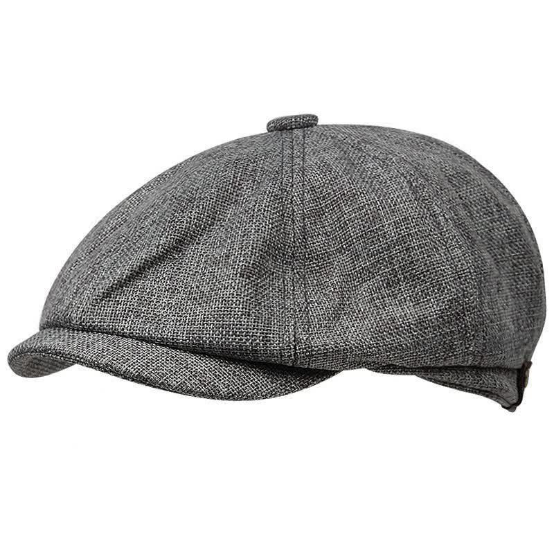 Casquette béret octogonale de gavroche britannique de loisir - Gris - M (22"-22 7/8") - image 1