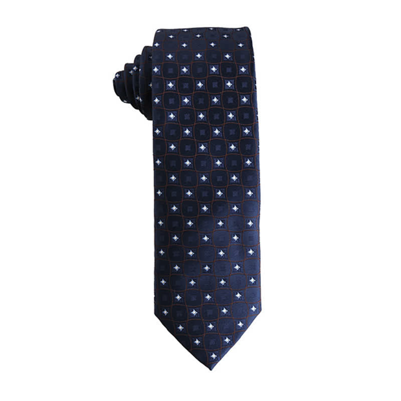 Cravate pour homme de la série Dynamic Shade of Blue - Étoile et chèque - image 7