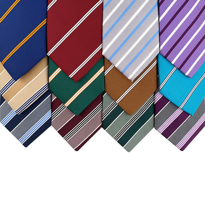 Cravate de bureau traditionnelle à rayures Repp pour homme - image 0