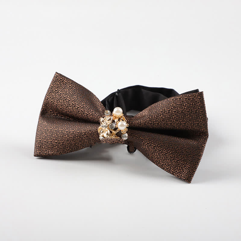 Nœud papillon de smoking formel en perles pour homme