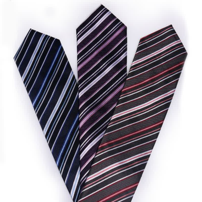 Cravate rayée pour hommes Academy Business - image 5