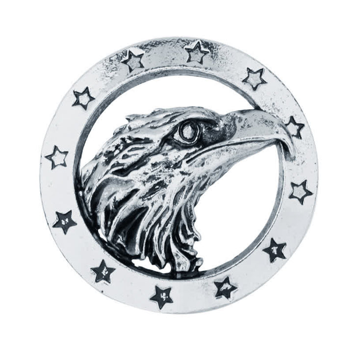 Broche en forme de tête de faucon pour homme