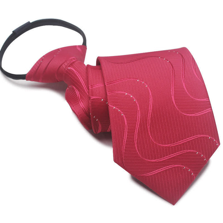 Cravate moderne à fermeture éclair pour homme Cravate pour homme d'affaires
