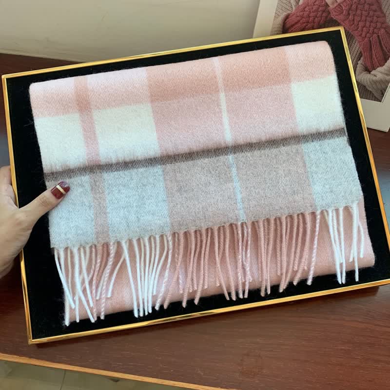 Écharpe unisexe Lamb Edinburgh à carreaux, grande et chaude - #24 - image 42