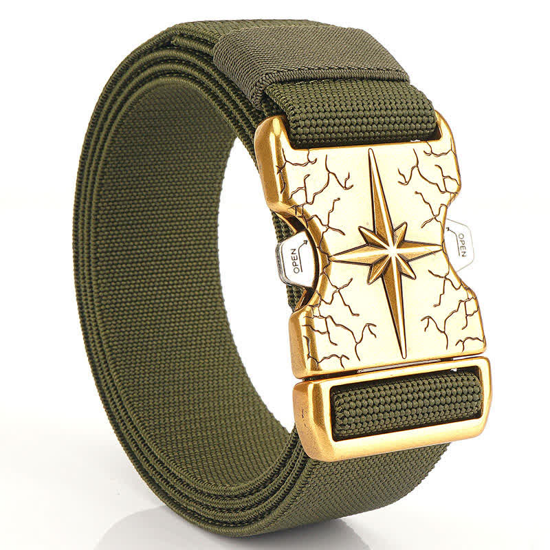 Ceinture tactique en toile élastique à dégagement rapide pour homme