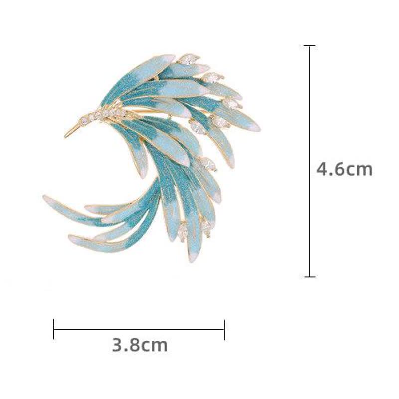 Broche Phoenix dégradé de couleurs pour femme
