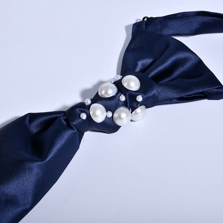 Cravate de mariage pour homme avec perles au look vintage - image 10