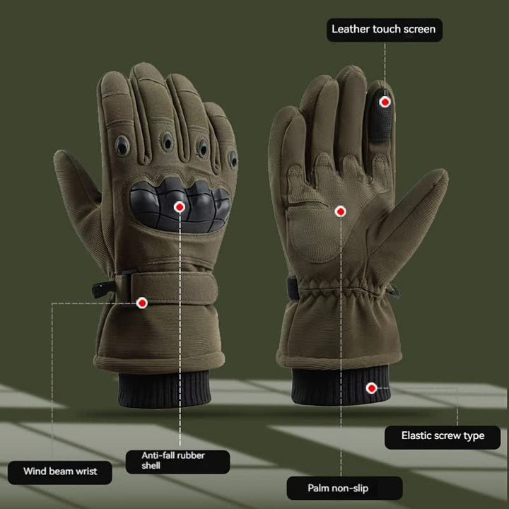 Gants tactiques de protection thermique pour tous les doigts pour l'hiver
