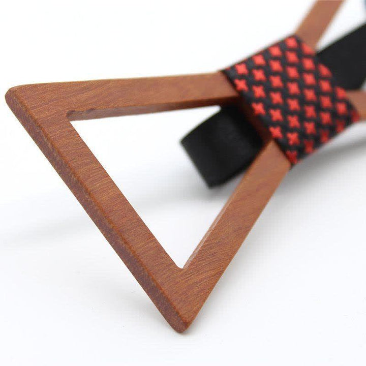Noeud papillon classique en bois pour homme