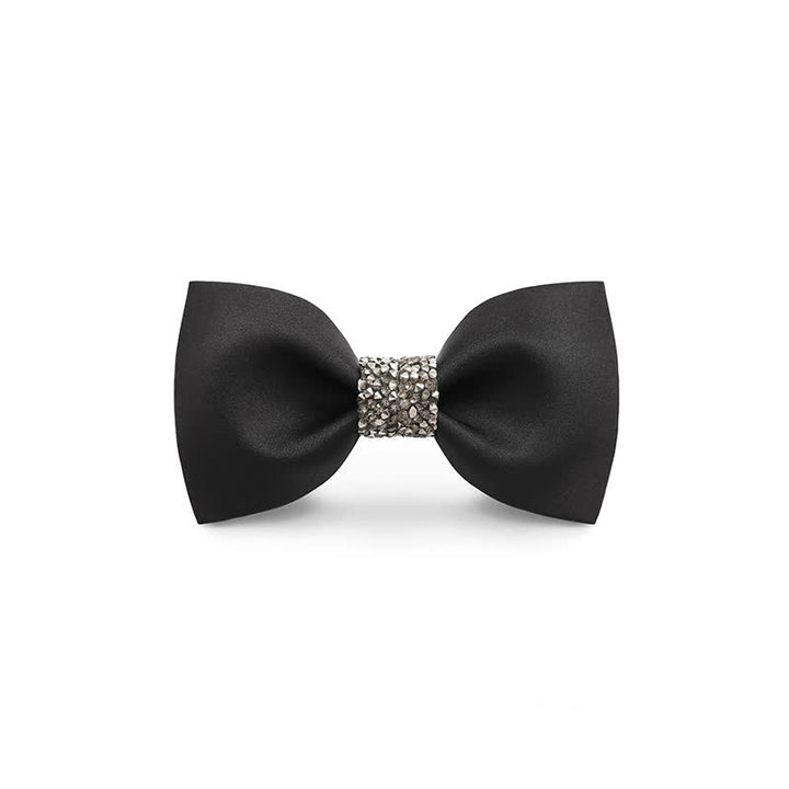 Nœud papillon central à paillettes pour homme
