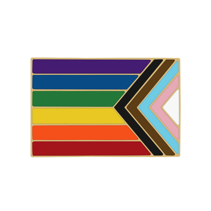 Lot de 3 broches avec drapeau arc-en-ciel « Montrez votre fierté »