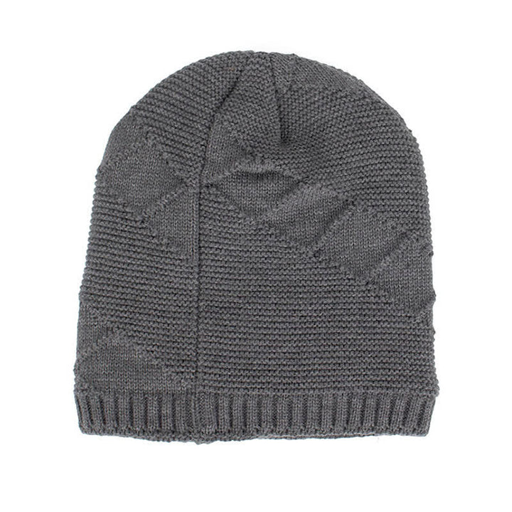 Bonnet tricoté décontracté d'hiver de couleur unie