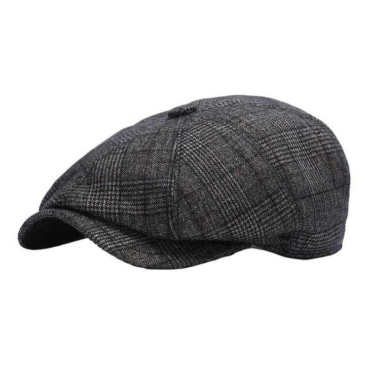 Casquette plate classique de vendeur de journaux avec béret à cache-oreilles - image 0