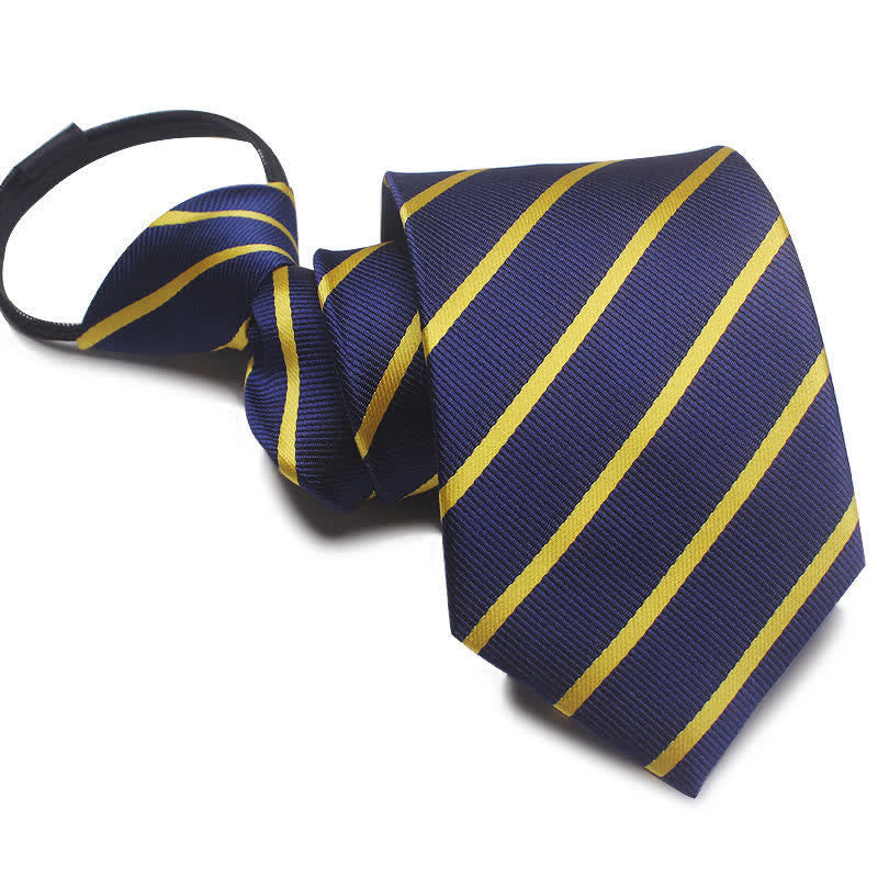 Cravate moderne à fermeture éclair pour homme Cravate pour homme d'affaires