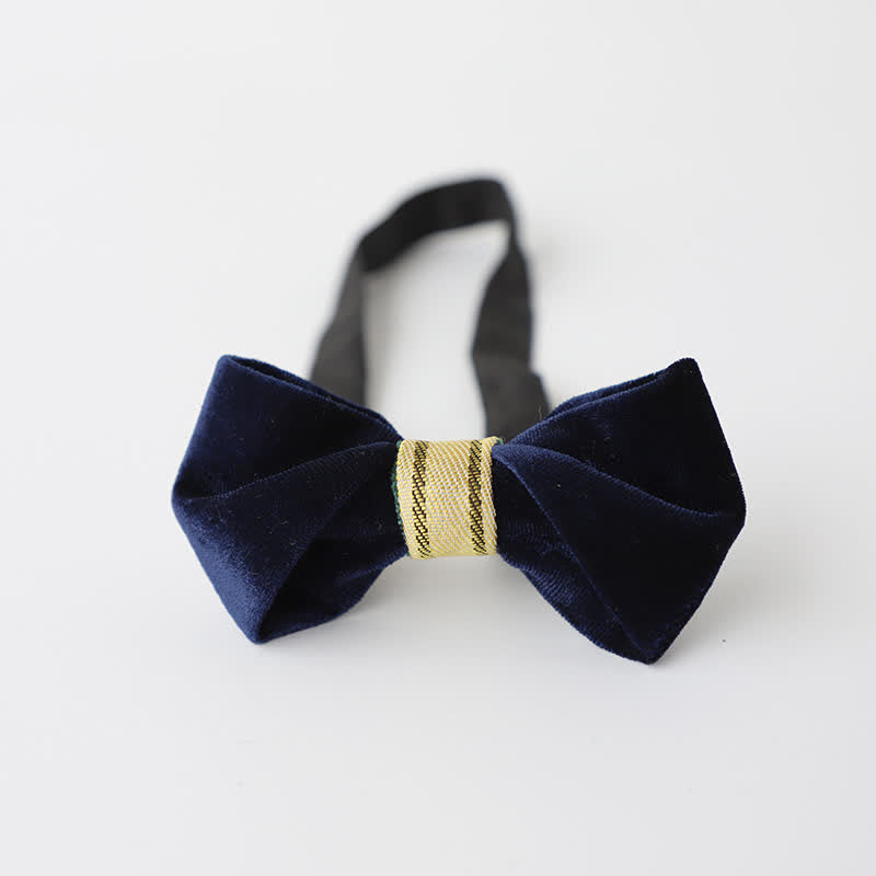 Nœud papillon simple en velours torsadé pour homme