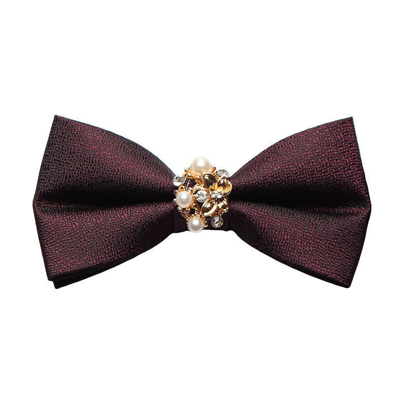 Nœud papillon de smoking formel en perles pour homme