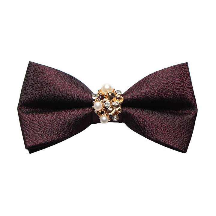 Nœud papillon de smoking formel en perles pour homme