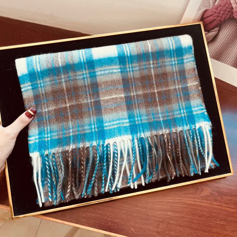 Écharpe unisexe Lamb Edinburgh à carreaux, grande et chaude - #31 - image 50