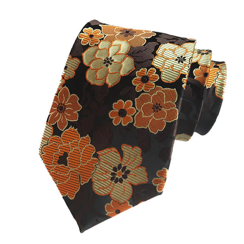 Ensemble de 3 cravates fleuries pour hommes
