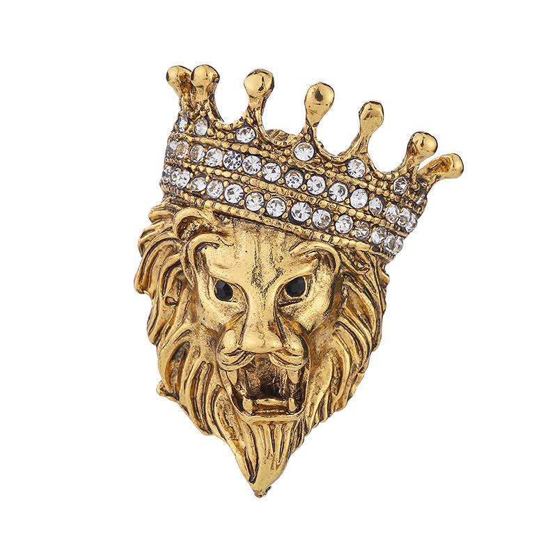 Broche pour homme représentant le roi lion