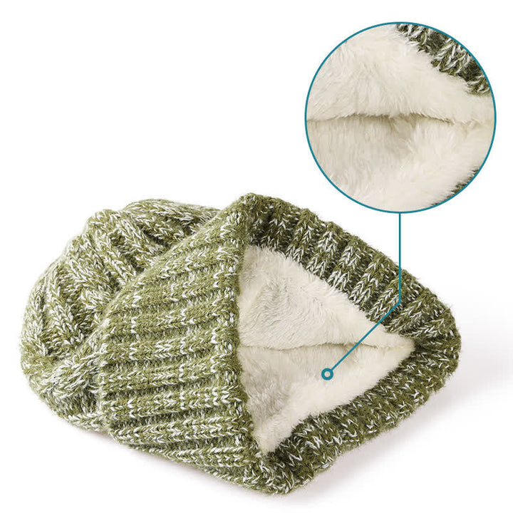 Ensemble de 3 gants unisexes élégants avec chapeau, écharpe longue et écran tactile